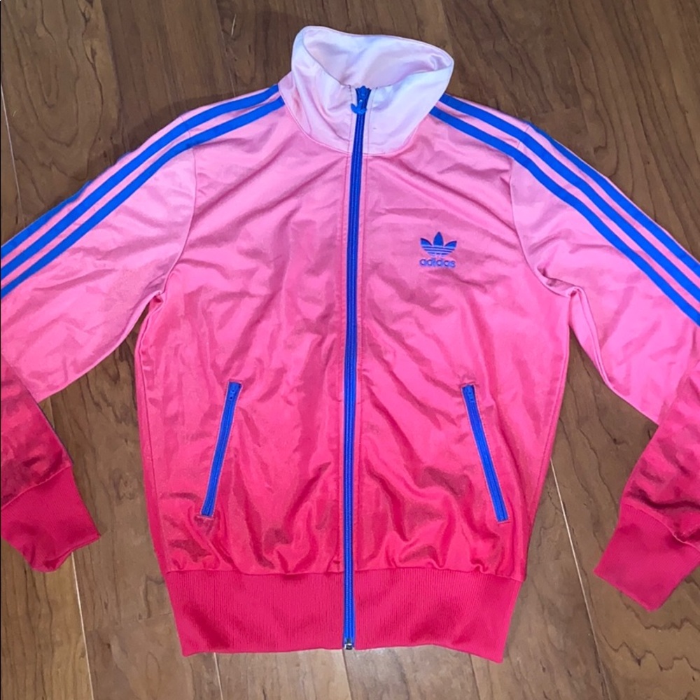adidas pink training jacket
